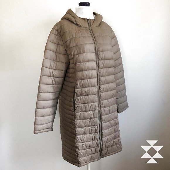 Primark Jackets & Blazers - Beige Super Light Packable Jacket Coat with Hood M